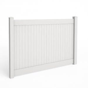 5' Tall Vinyl Privacy Fence Panels with 1.5