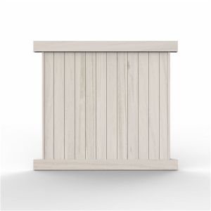 6' Tall Driftwood Smooth Vinyl Privacy Fence