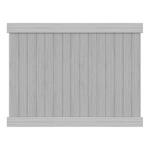 6' Tall Classic Privacy Wood Grain Gray Wood