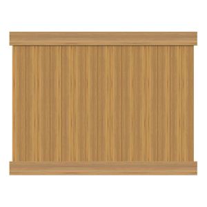 6' Tall Classic Privacy Wood Grain Natural Wood