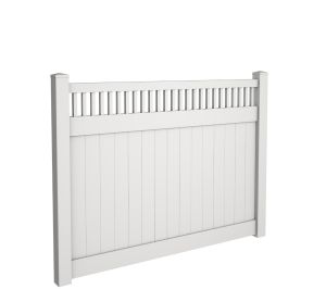 6' Tall Solid Privacy Fence with Closed Picket Top
